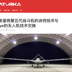 不愧是油管五常，土媒：中國想用5代機換無人機技術，土沒看上